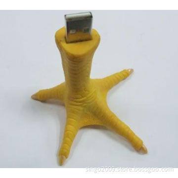 PVC Chicken Toe USB Flash Drive